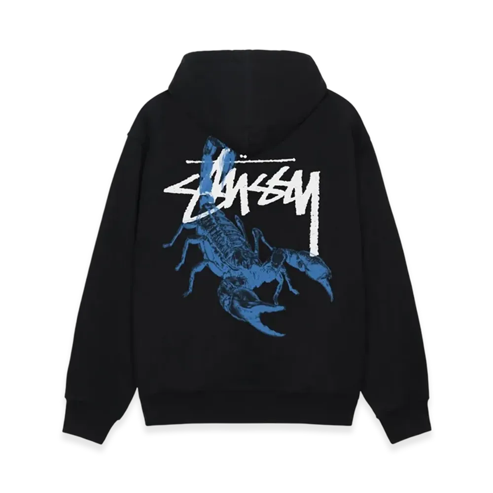Stussy Scorpion Zip Hoodie "Black"