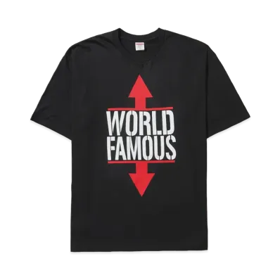 Supreme World Famous Tee "Black"