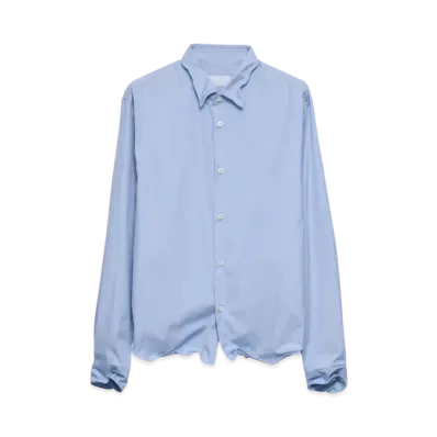 PRADA Men's Cotton Shirt "Sky Blue"