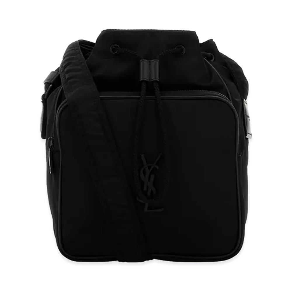 Saint Laurent Nylon Bucket Bag "Black"
