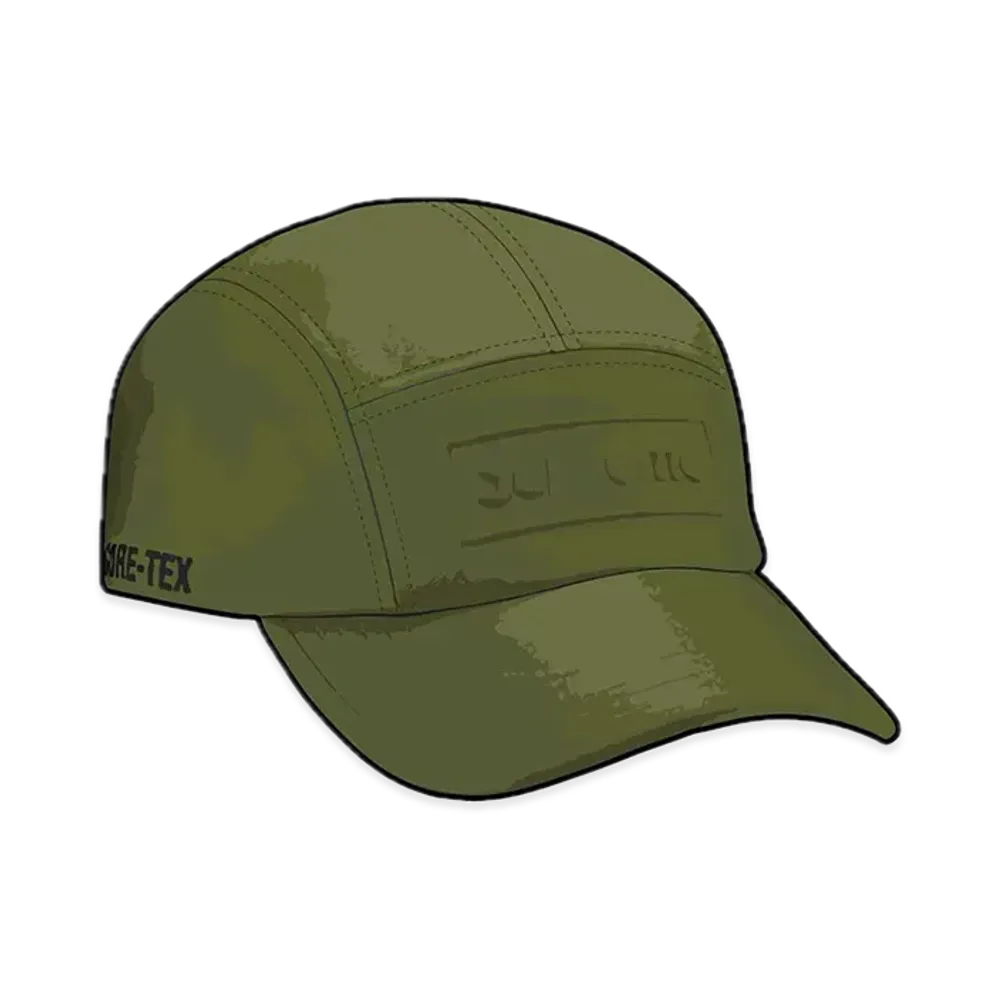 Supreme GORE-TEX Leather Camp Cap "Olive"