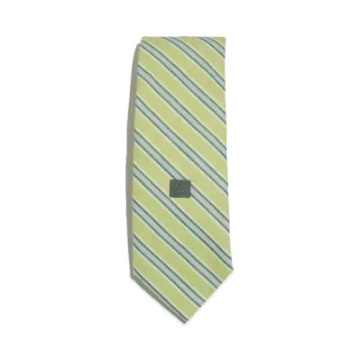 Acne Studios Micro Face Logo Tie "Bright Green/Dark Green"
