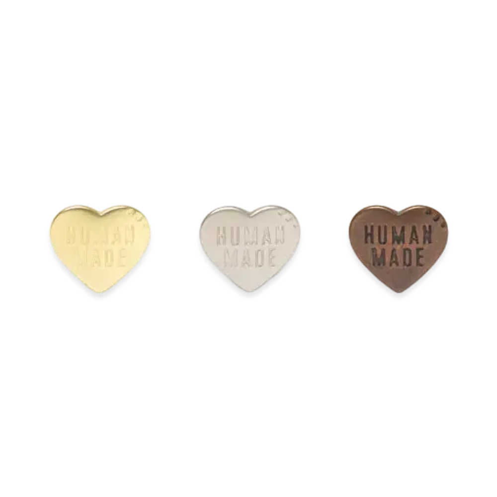 HUMAN MADE Heart Pins Set "Gold"