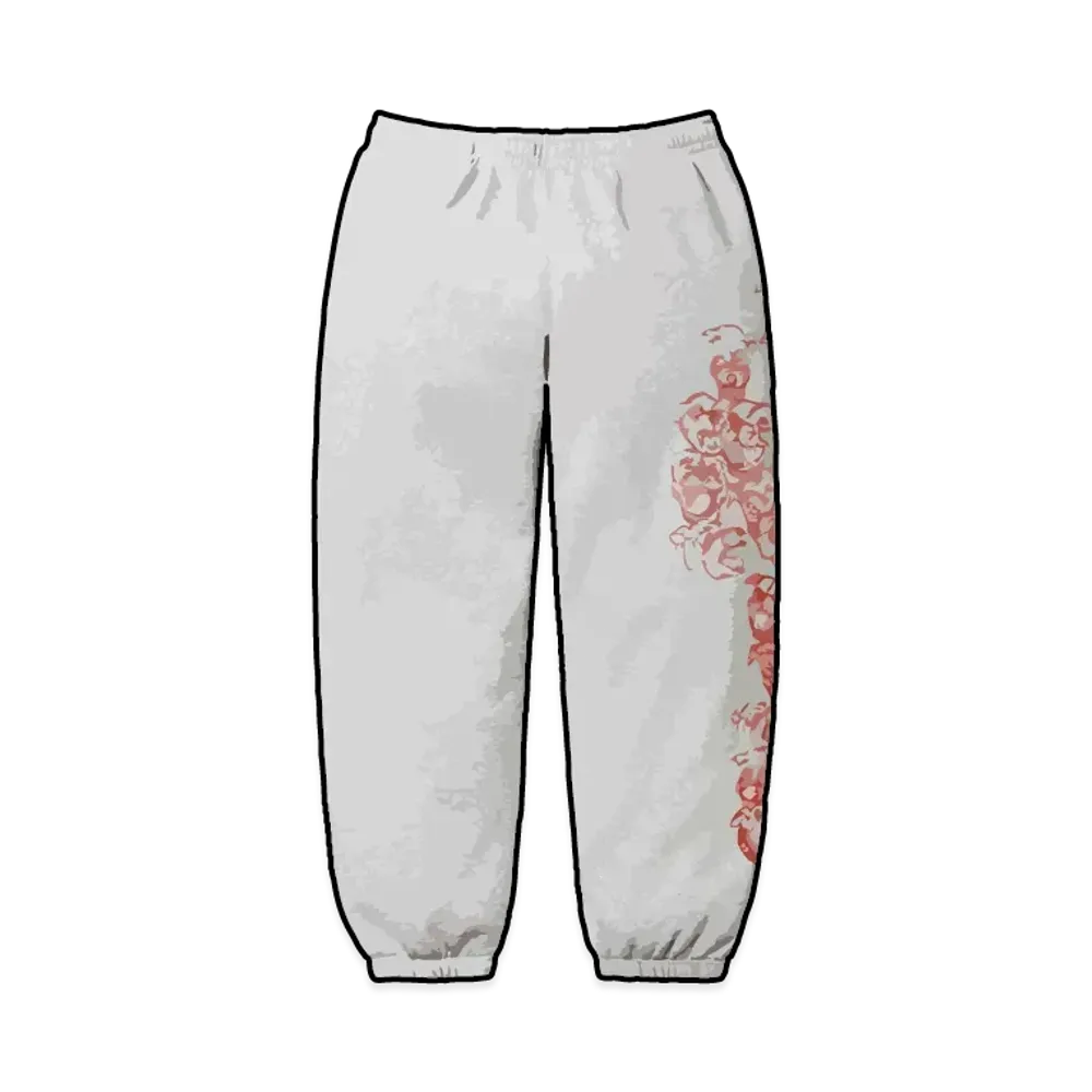 Supreme Pitbulls Embroidered Sweatpant "Heather Grey"
