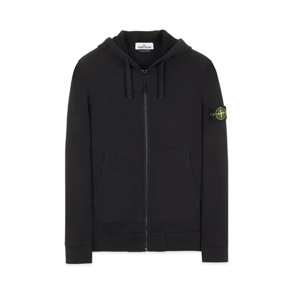 Stone Island 64220 BRUSHED COTTON FLEECE "Black"