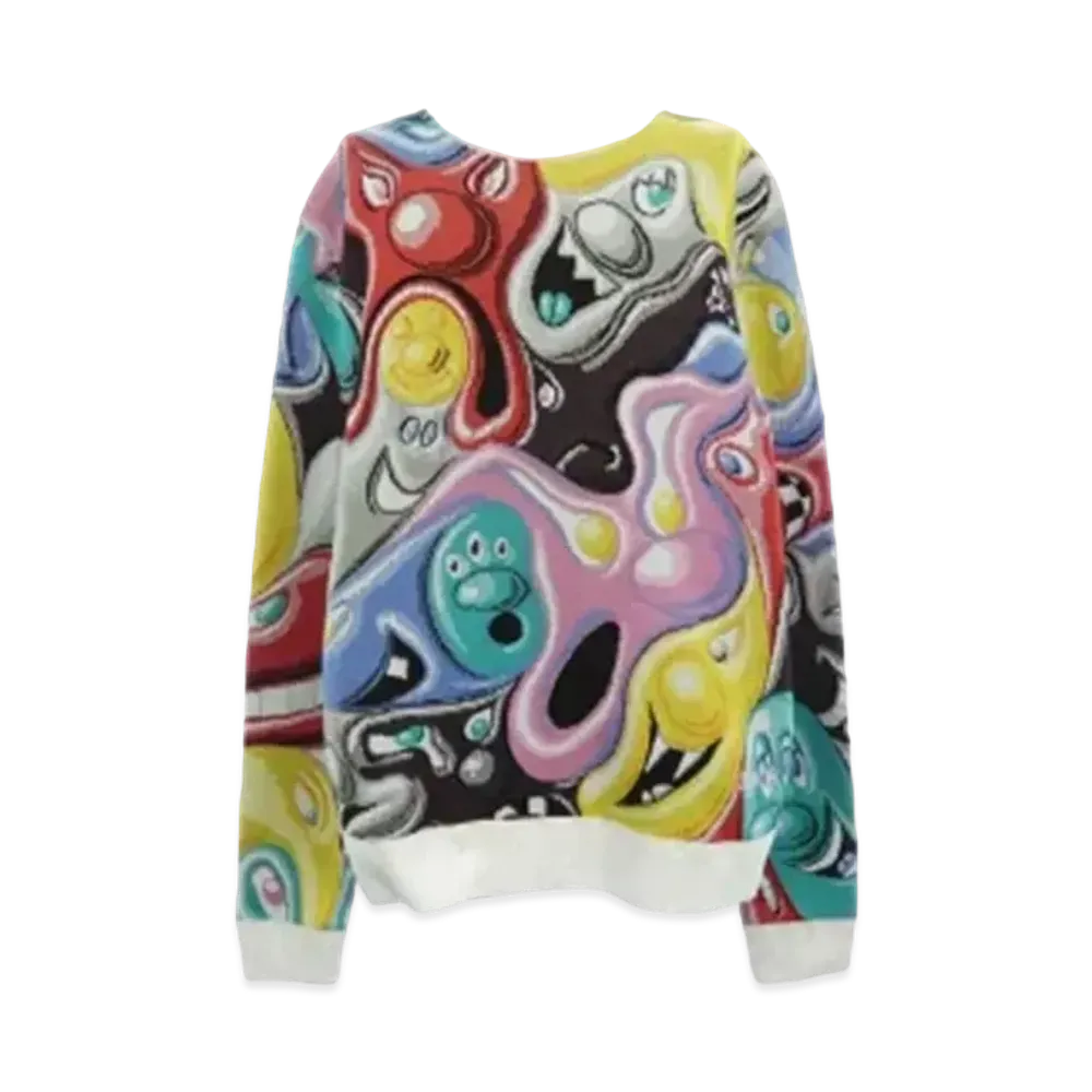 Dior x Kenny Scharf Men's Jacquard Cowichan Sweater "Multicolor"