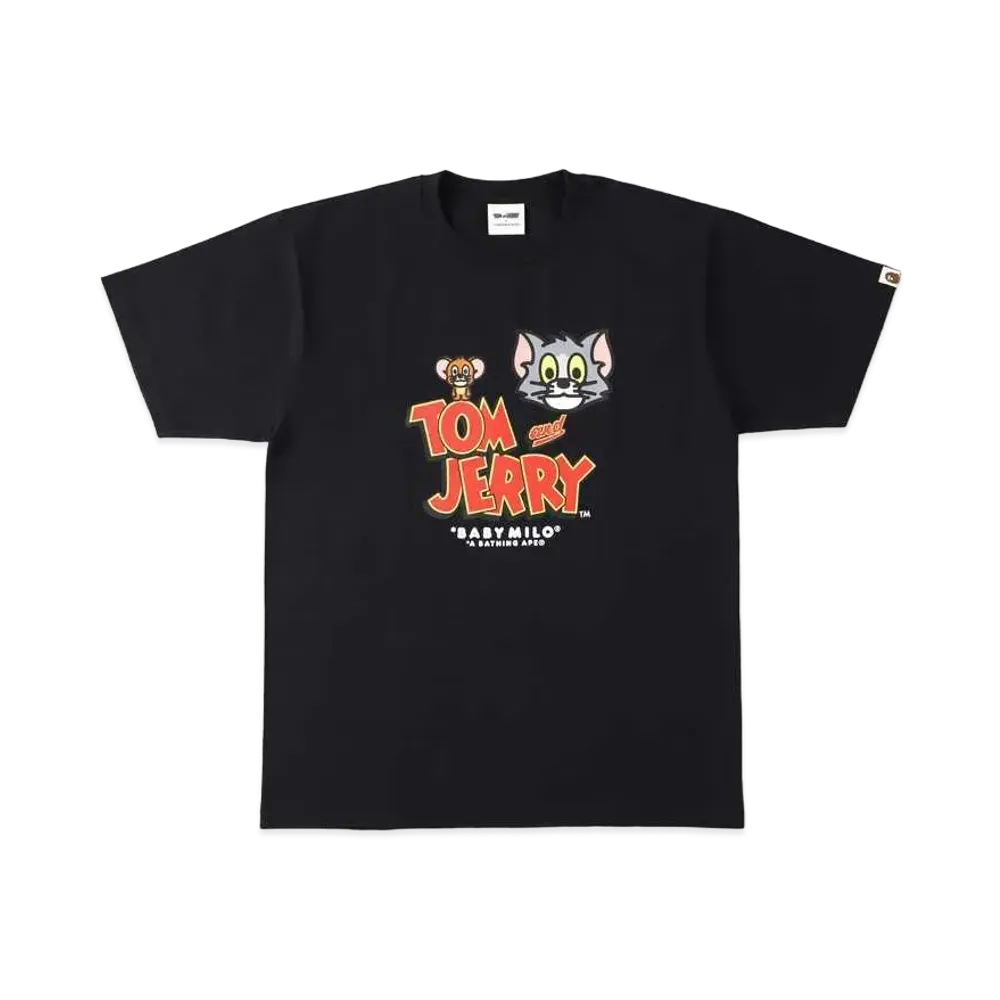 A BATHING APE / TOM AND JERRY BABY MILO TEE 1 "Black"