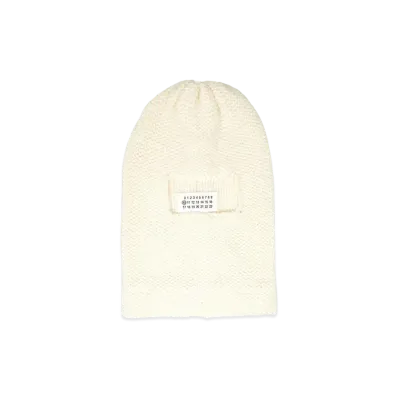 Maison Margiela Four-Stitches Beanie Hat "Ivory"