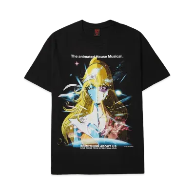 Geeks Rule x DAFT PUNK and Leiji Matsumoto 30 Silkscreen Printing T Shirt 03 "Black"