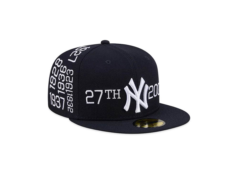 NEW ERA x Spike Lee Joint 59Fifty New York Yankees World Series Championships Years "Navy"