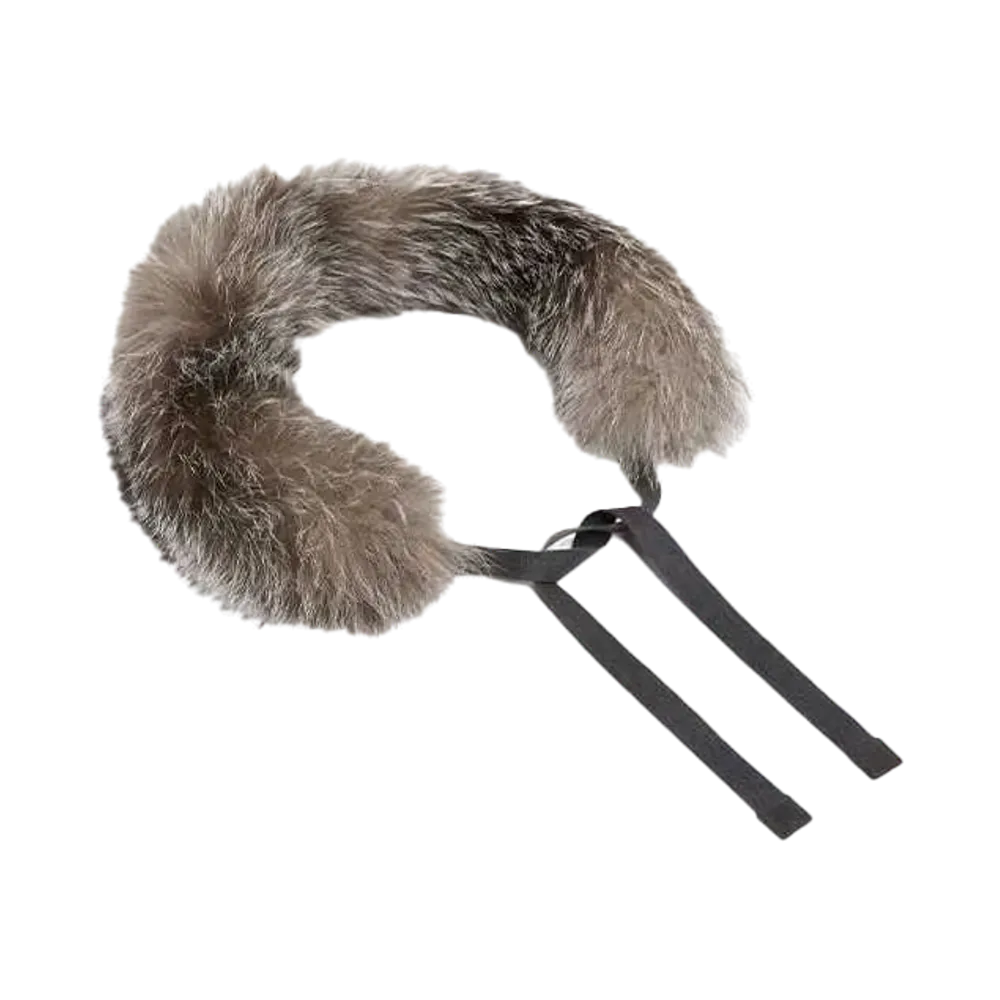 Max Mara Chelson Fox Fur Hood Trim "Medium Grey"