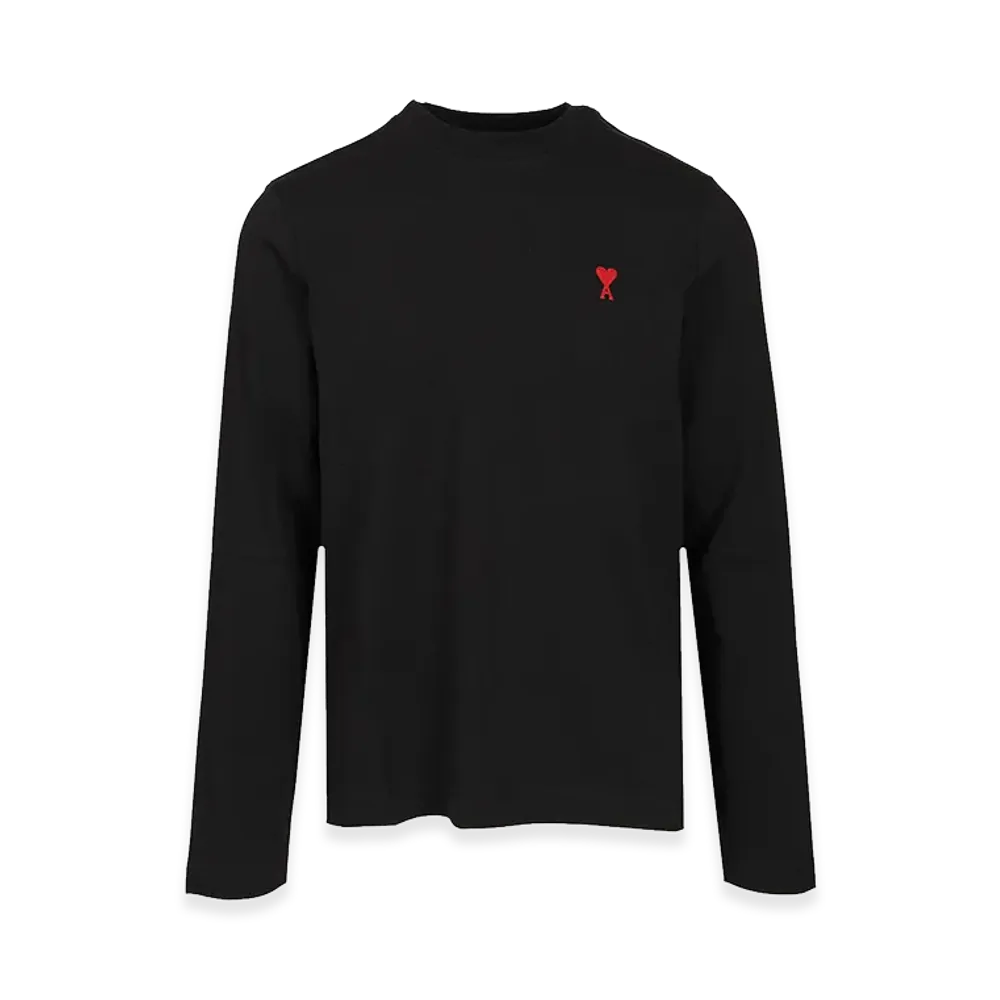 AMI PARIS Ami De Coeur Long-Sleeved T-Shirt "Black"
