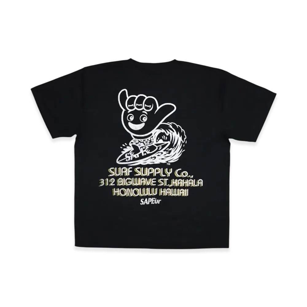 SAPEur Hawaii Tee S/S Tee "Black"