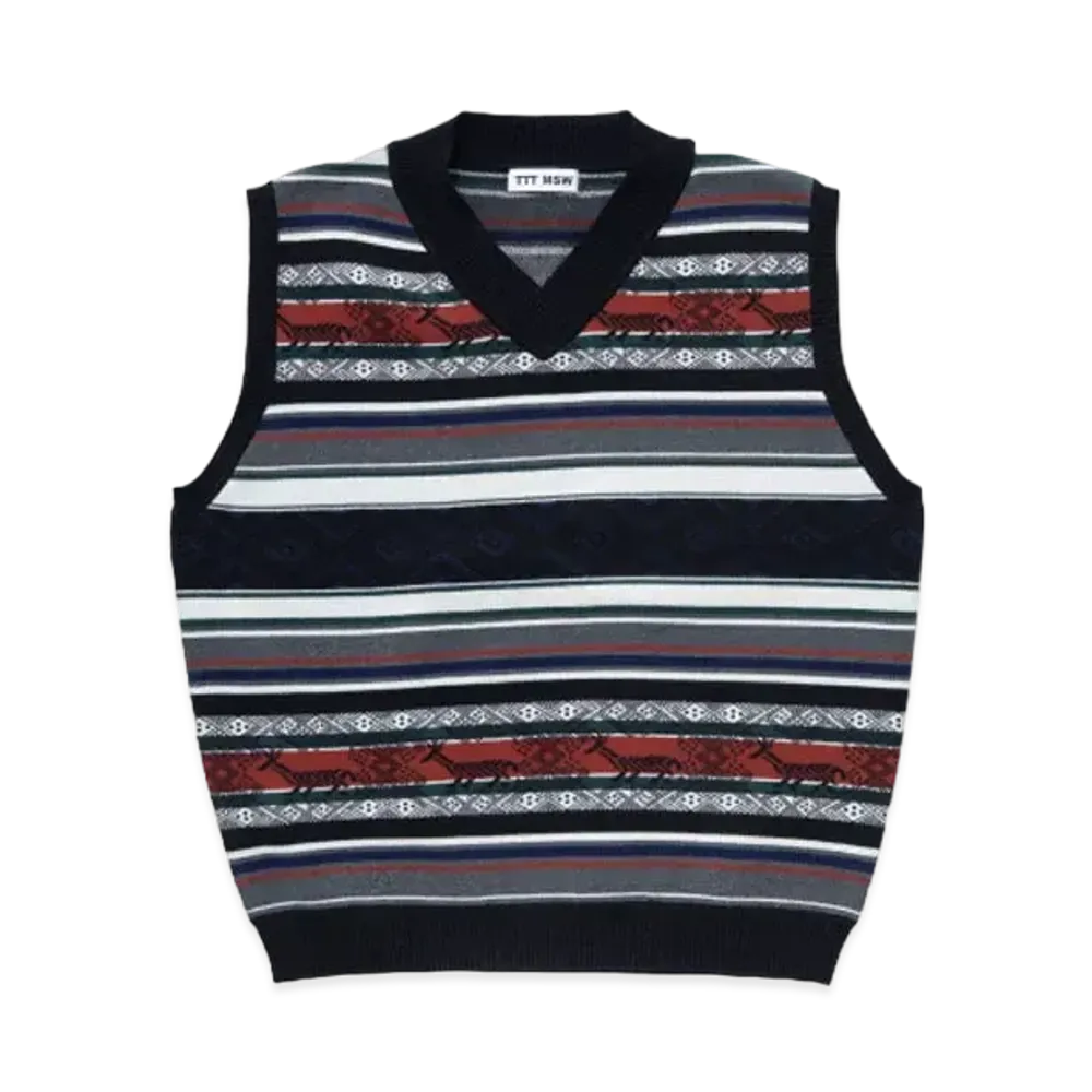 TTT MSW Nordic Knit Vest "Black"
