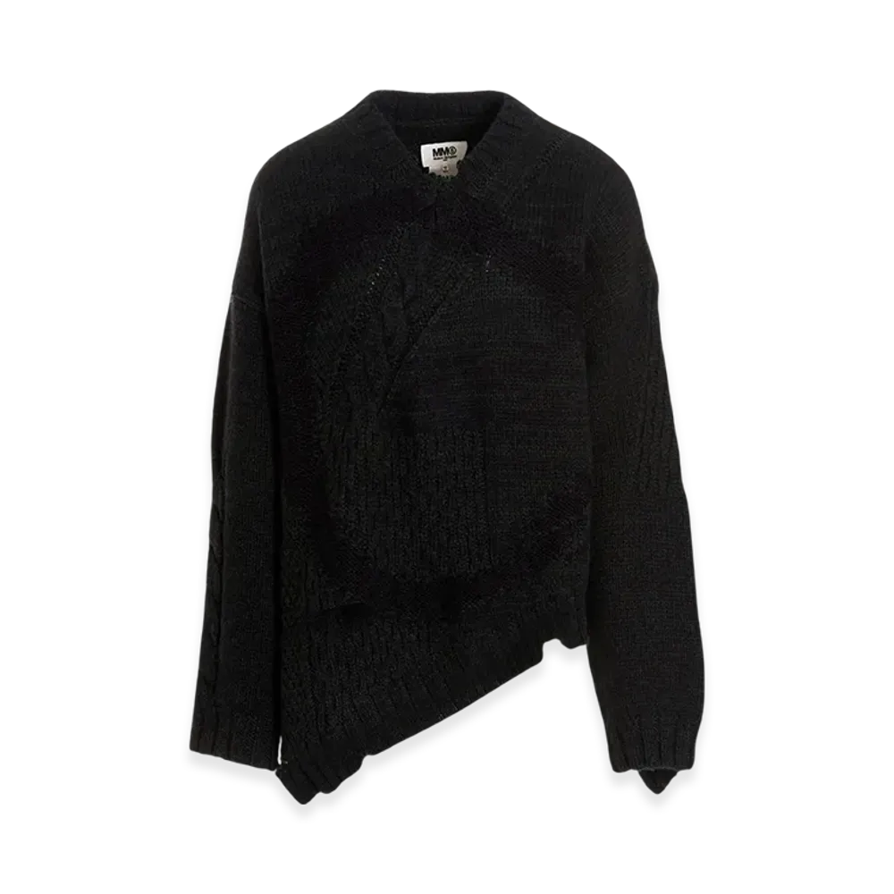 MM6 Maison Margiela Oversized Wool Knit "Petrol Green"