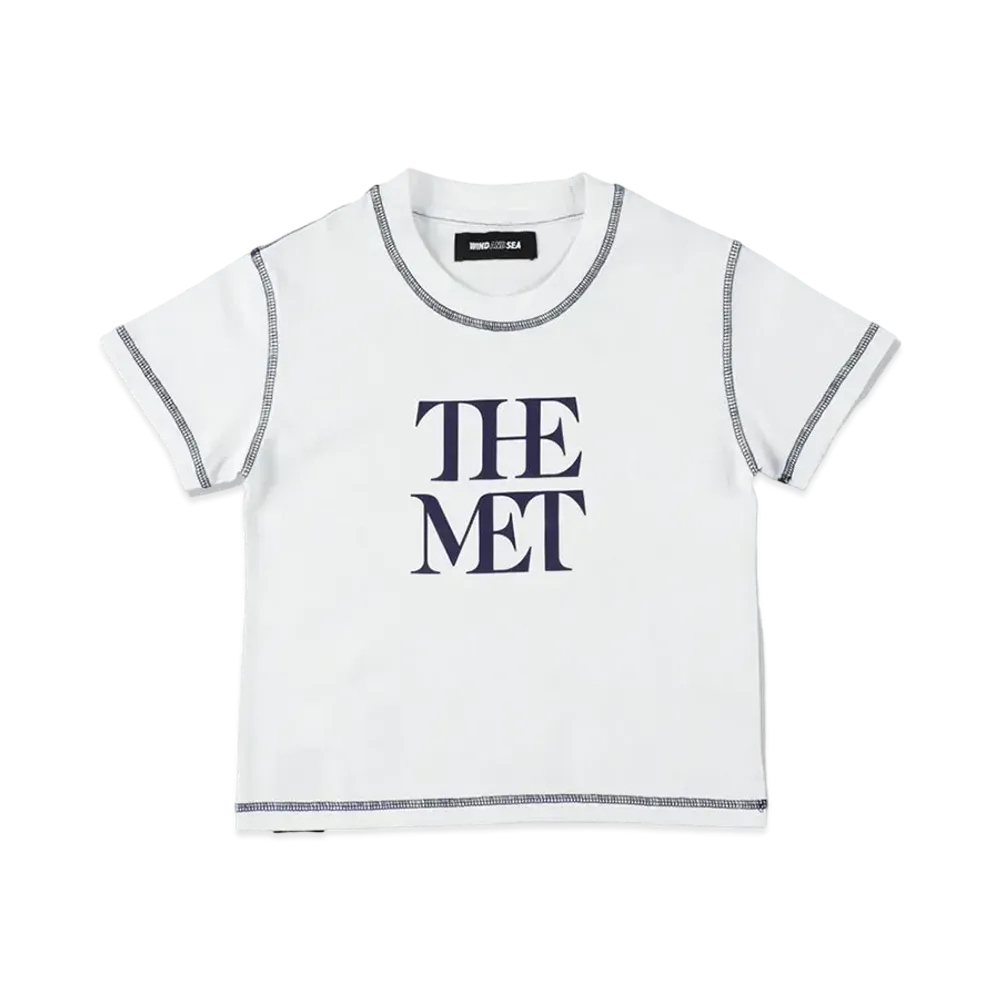 WIND AND SEA x The Met Kids Logo Tee "White"