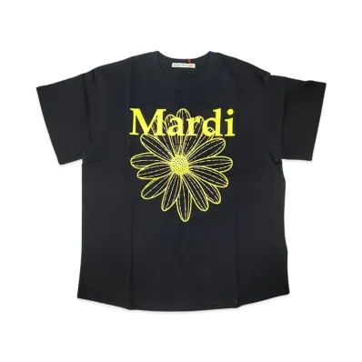 Mardi Mercredi T-Shirt Flowermardi "Black Yellow"