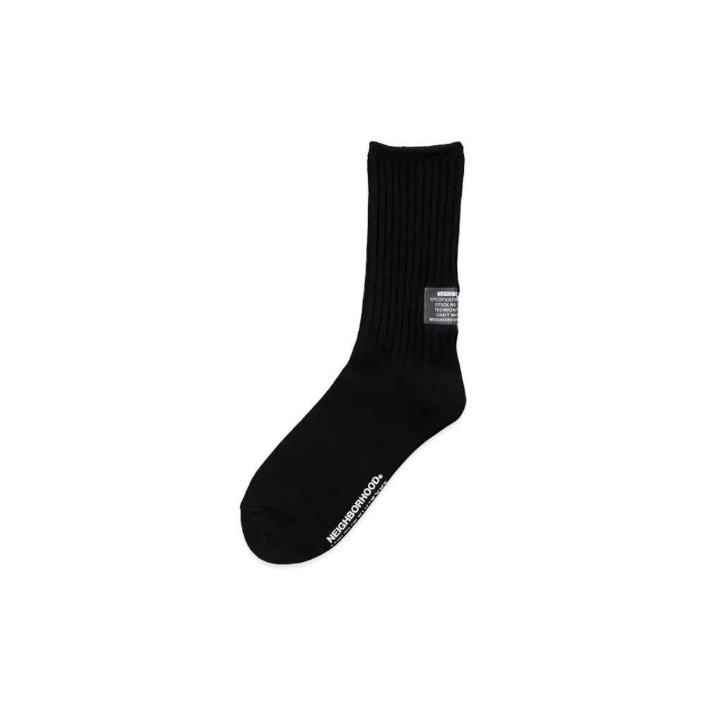 NEIGHBORHOOD Rib Socks "Black"