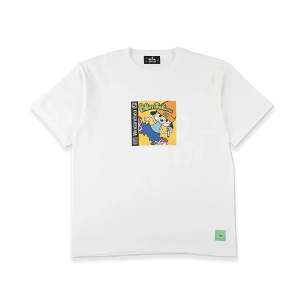 WIND AND SEA x Parappa The Rapper Parappa Cover Tee "White"