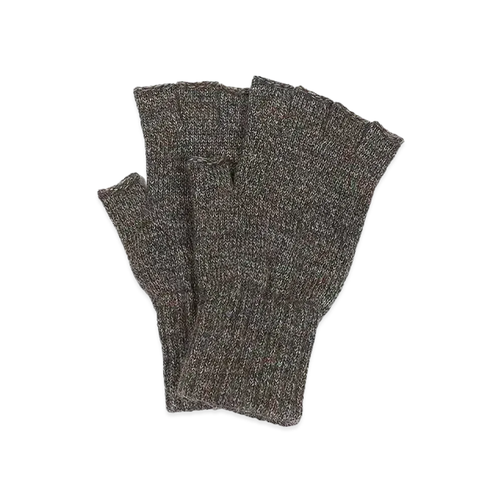 Barbour Lambswool Fingerless Gloves "Olive"