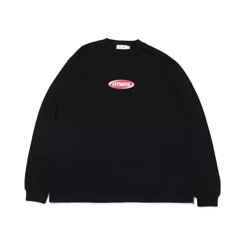 atmos Shop List Logo LS T-shirts "Black"