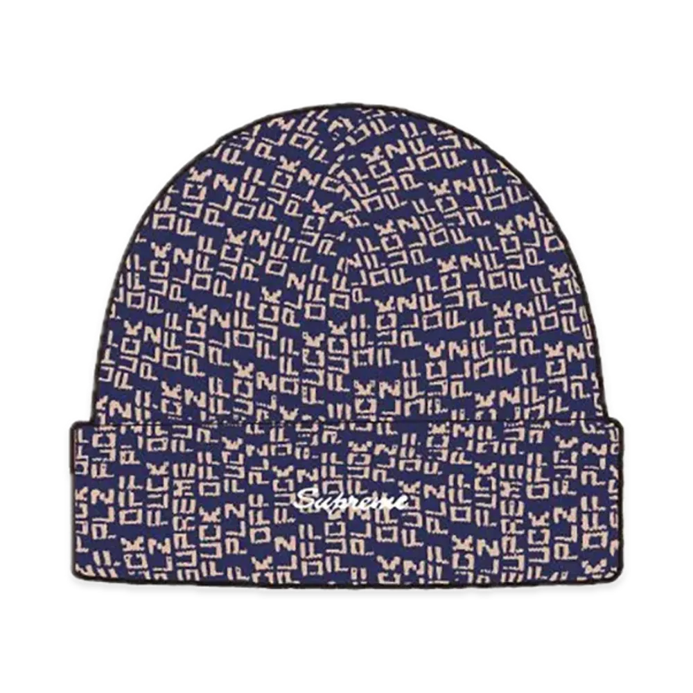 Supreme Fuck Off Beanie "Navy"