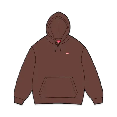Supreme Small Box Hooded Sweatshirt "Brown" (24FW)