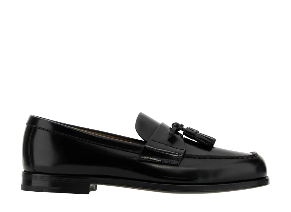 PRADA Leather Loafers "Black"