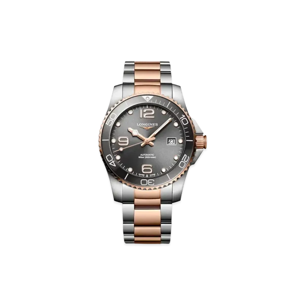 Longines Hydro Conquest 41.00mm "Sun Ray Gray/Stainless Steel/Ceramic" L3.781.3.78.7