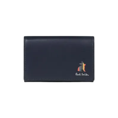 Paul Smith Marketry Bright Stripe Rabbit Business Card Holder "Navy"