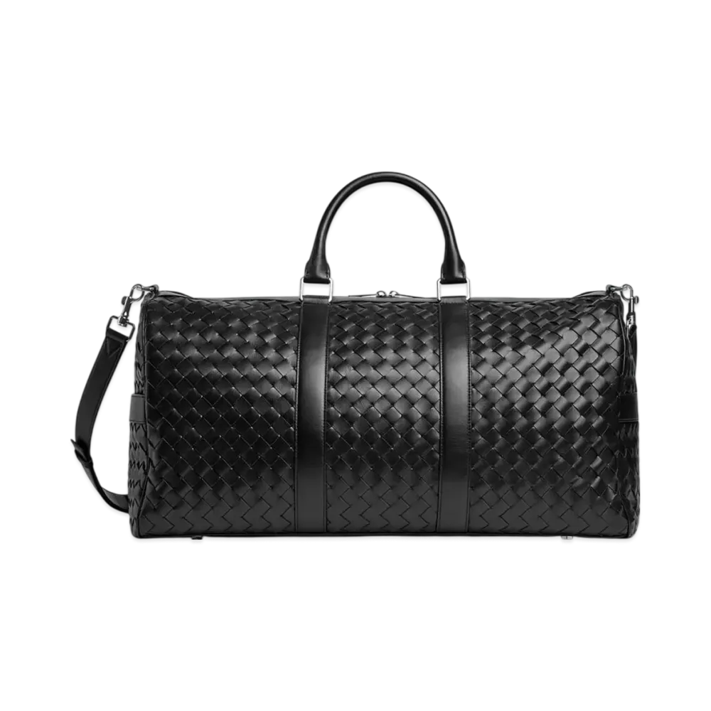 Bottega Veneta Intrecciato Cabin Duffle "Black"