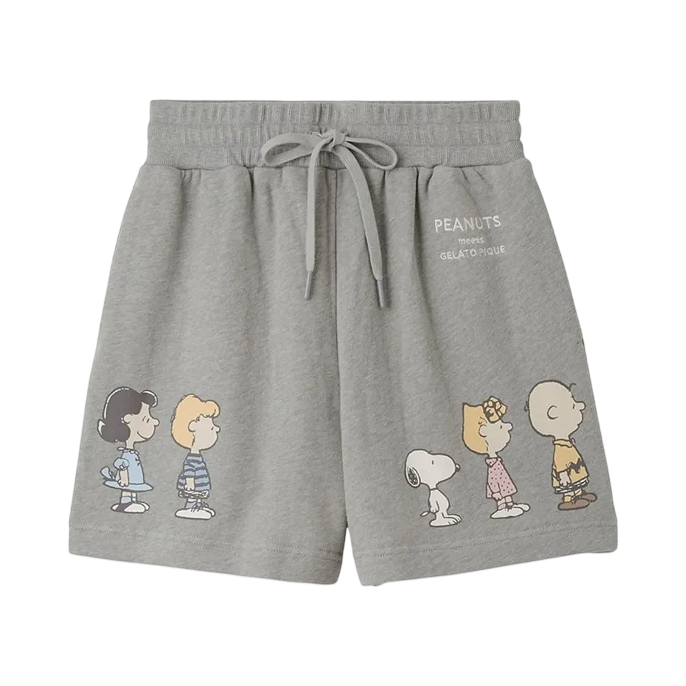 GELATO PIQUE x PEANUTS Fleece Short Pants "Gray"