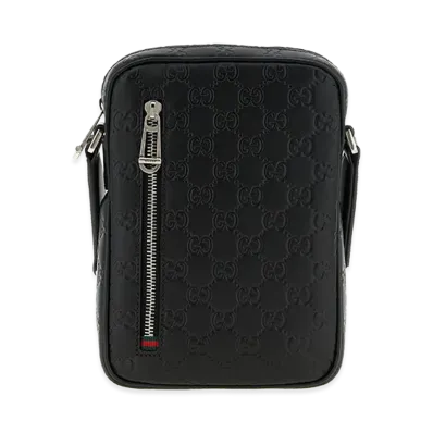 GUCCI GG Emblem Small Crossbody Bag "Black"