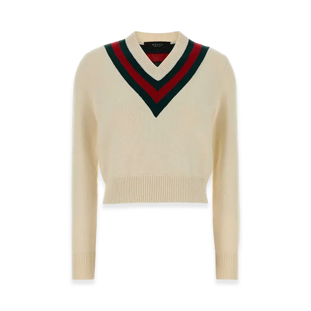 GUCCI Women's Wool Sweater "White"