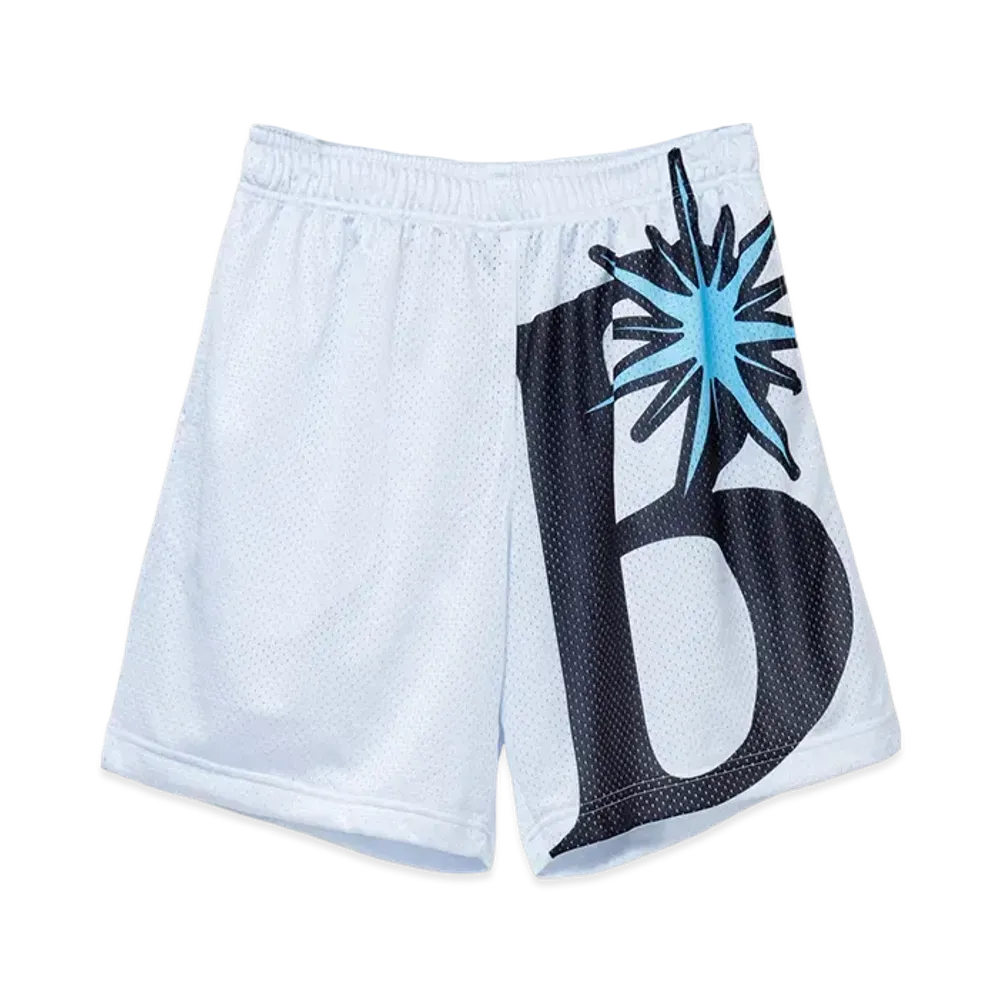 BOTT B Logo Mesh Short "White"