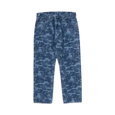A BATHING APE Asia Camo Denim Pants "Indigo"