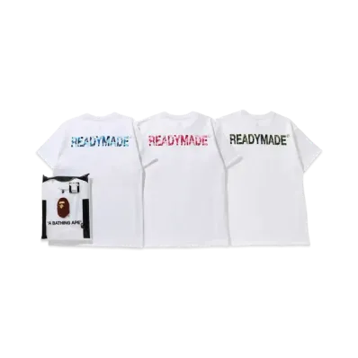 A BATHING APE / READYMADE 3 PACK TEE "White"