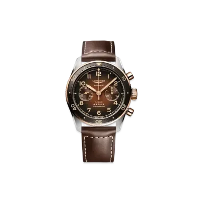 Longines Spirit Flyback 42mm "Stainless Steel/18K Rose Gold GC200/Brown" L3.821.5.59.2