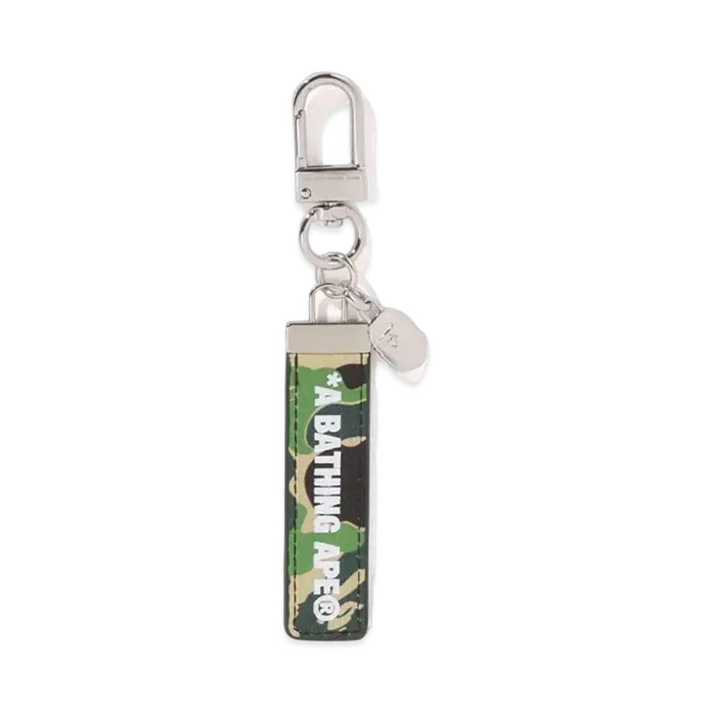 A BATHING APE ABC Camo Keychain "Green"