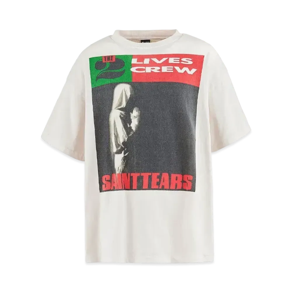 Saint Mxxxxxx x Denim Tears SS Tee/Lives Crew "White"