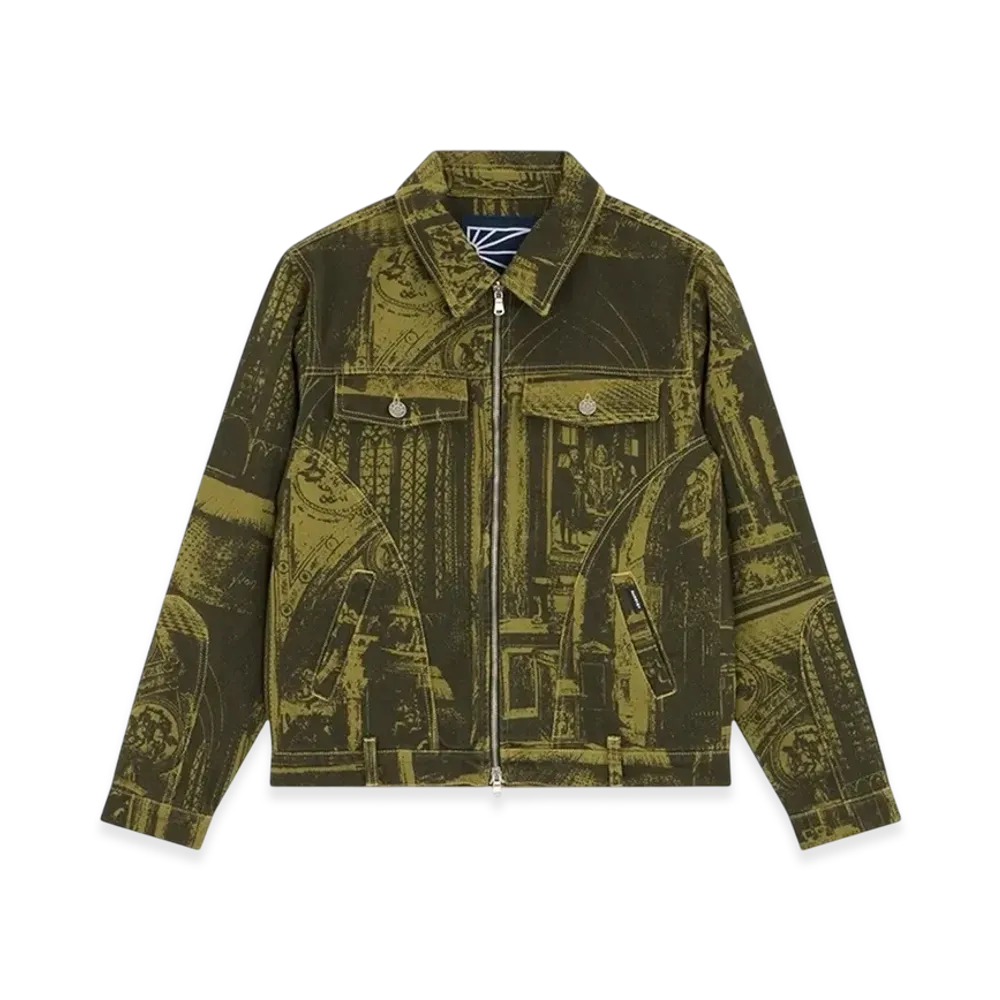 RASSVET Printed Castle Zip Jackte "Multi"