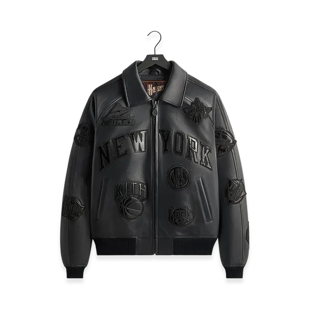 Kith x AVIREX for the New York Knicks Madison Square Garden Icon Jacket "Black"