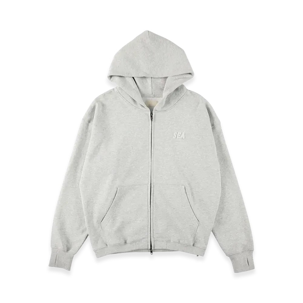 WIND AND SEA Cozy Zip Hooded Sweatshirt "Heather Gray"