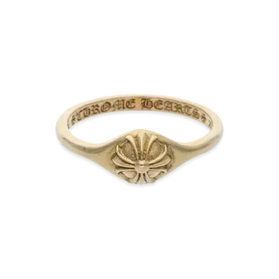 Chrome Hearts 22K Bubble Gum Cross Ball Ring "Yellow Gold"