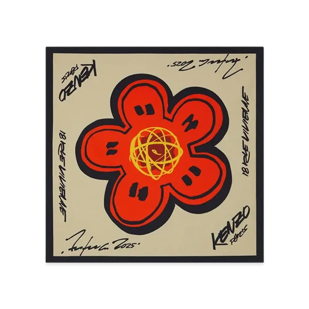 KENZO x Futura 2000 Cotton Bandana "Cream"