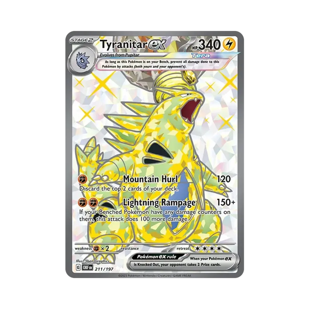バンギラスex UR [OBF EN 211/197]【英語版】(スカーレット&バイオレット「オブシディアンフレイムス」)