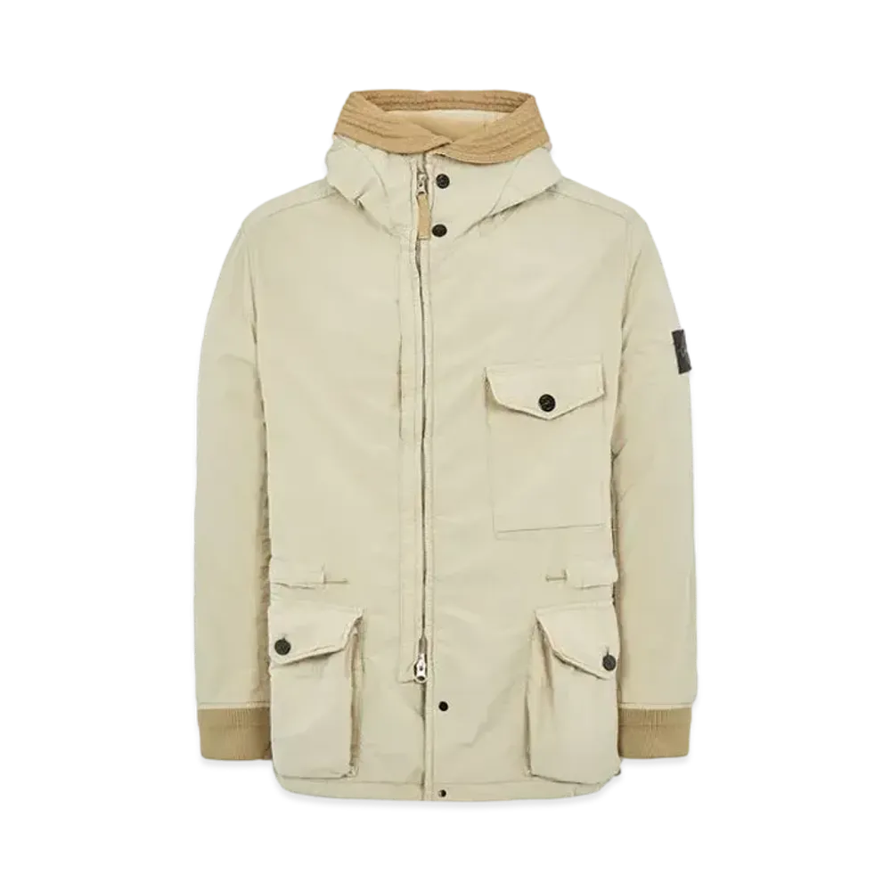 Stone Island 41131 DAVID LIGHT-TC CON MICROPILE "Ecru"