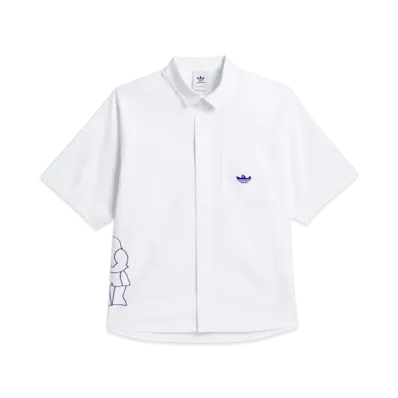 adidas Shmoofoil Fighter Button-Up Shirt (Gender Neutral) "White"