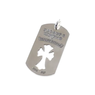 Chrome Hearts D/TAG LRG CO CRS Seoul Exclusive Kyosuke Himuro Large Dog Tag Pendant Top "Silver"