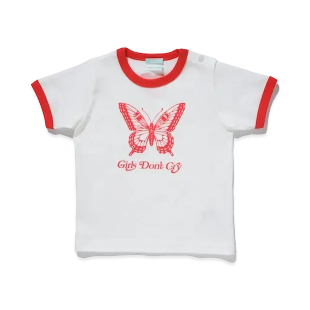 Girls Don't Cry Ringer Baby Tee2 "White/Red" / VERDY